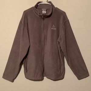 Disney Parks Mens Zip Up Fleecy Jacket
